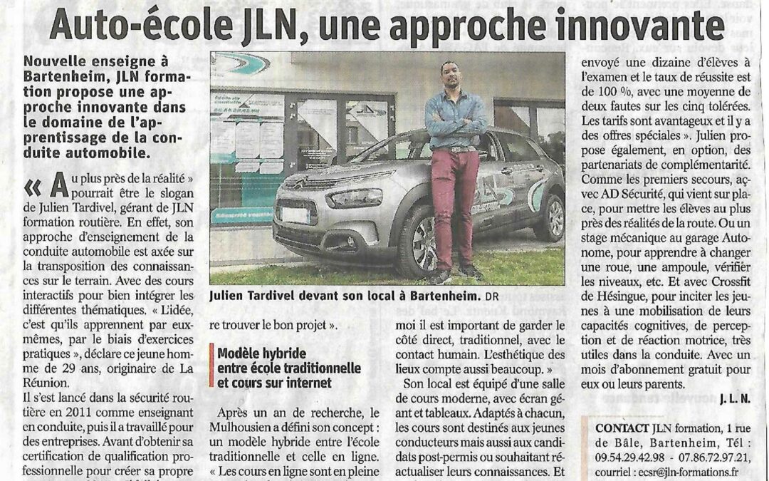 Auto-école JLN, une approche innovante